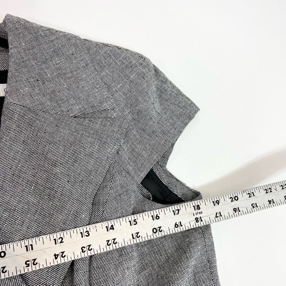 Calvin Klein Suit Womens 10 Black And White Linen Blend Double Breasted NWT - Picture 2 of 16
